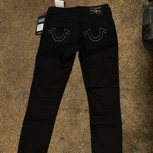 true religion black skinny jeans